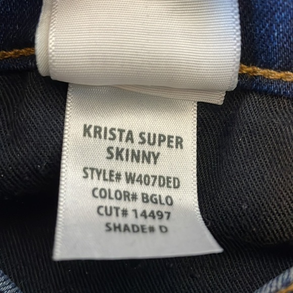 Sz32 Hudson Krista Super Skinny Ankle Denim in a dark wash BGLO colour VGUC - Picture 13 of 14